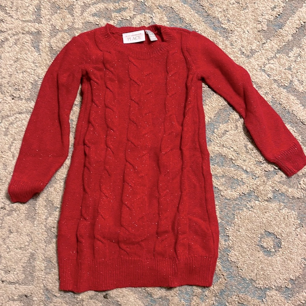 Sparkly Red Christmas holiday dress. Size 4T. No rips or stains.